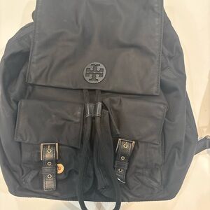 Tory Burch Black Nylon Backpack